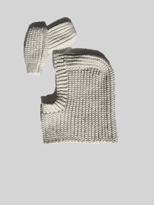 Kit Cagoule + Mitaines — Crème