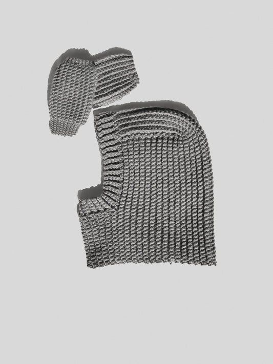 Kit Cagoule + Mitaines — Grise