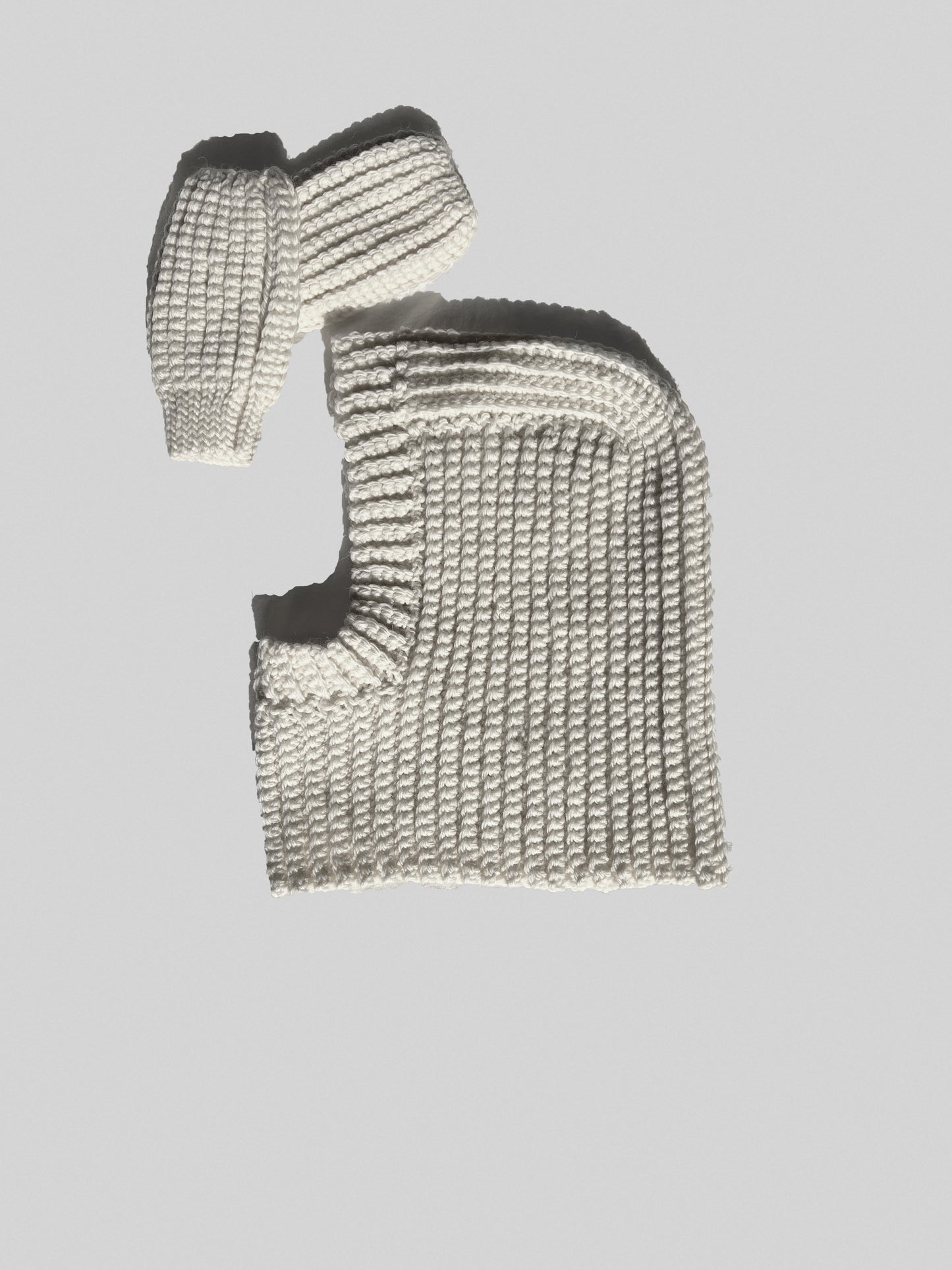 Kit Cagoule + Mitaines — Crème